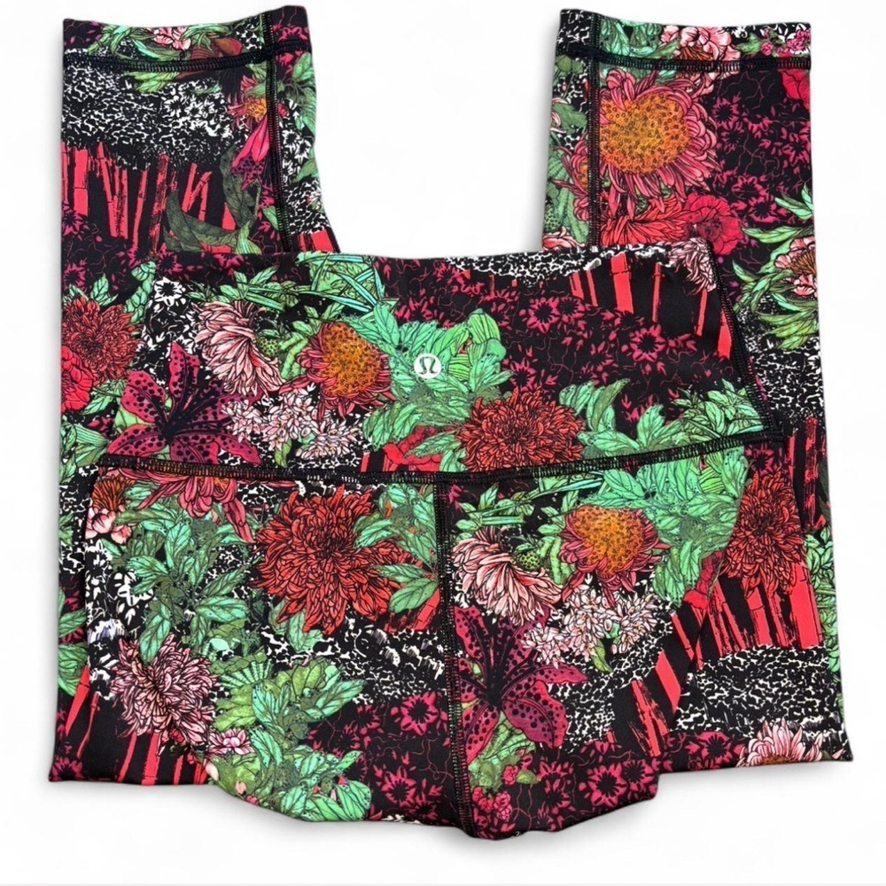 NWOT Lululemon Wunder Under Hi-Rise 1/2Tight “Zen Garden Multi” – Size 4